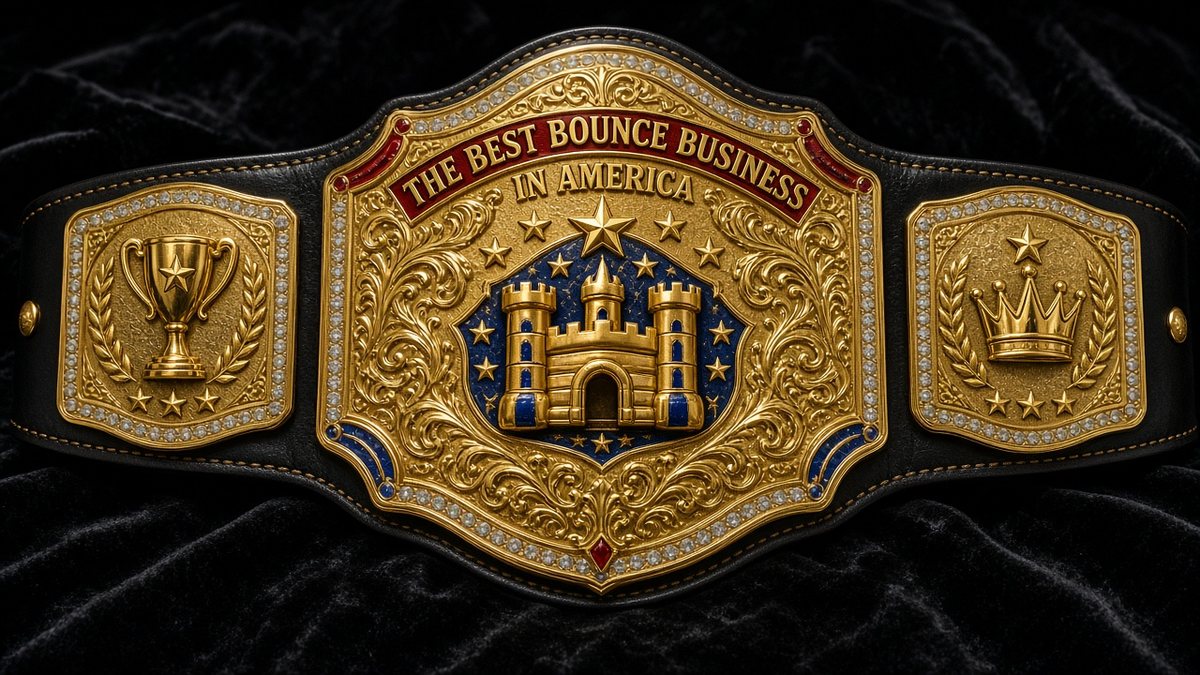 The Best Bounce Business in America championship belt