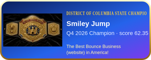 Smiley Jump – Q4 2026 District of Columbia State Champion, The Best Bounce Business (website) in America