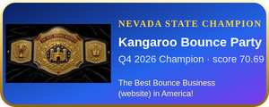 Kangaroo Bounce Party – Q4 2026 Nevada State Champion, The Best Bounce Business (website) in America