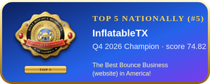 InflatableTX – Q4 2026 Top 5 Nationally (#5), The Best Bounce Business (website) in America